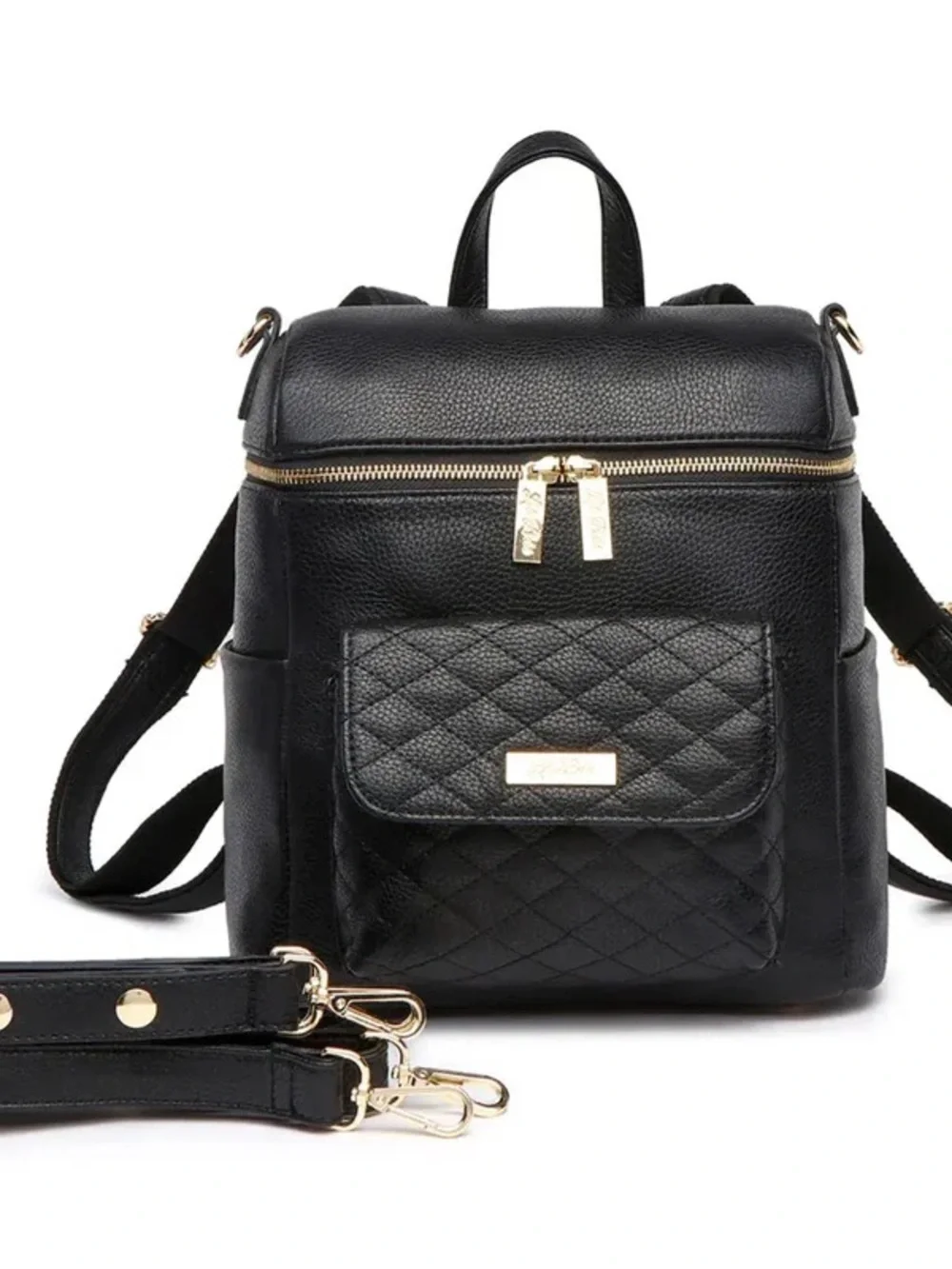 Lulibebe Petit Monaco Diaper Bag- Black